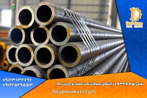 نقش لوله A335 در انتقال سیالات تحت فشار و حرارت بالا